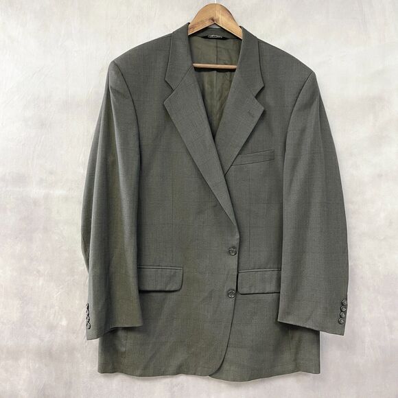 VTG Burberrys Blazer Jacket Mens 46 Wool Suiting‎ Classic Old Money Union Made